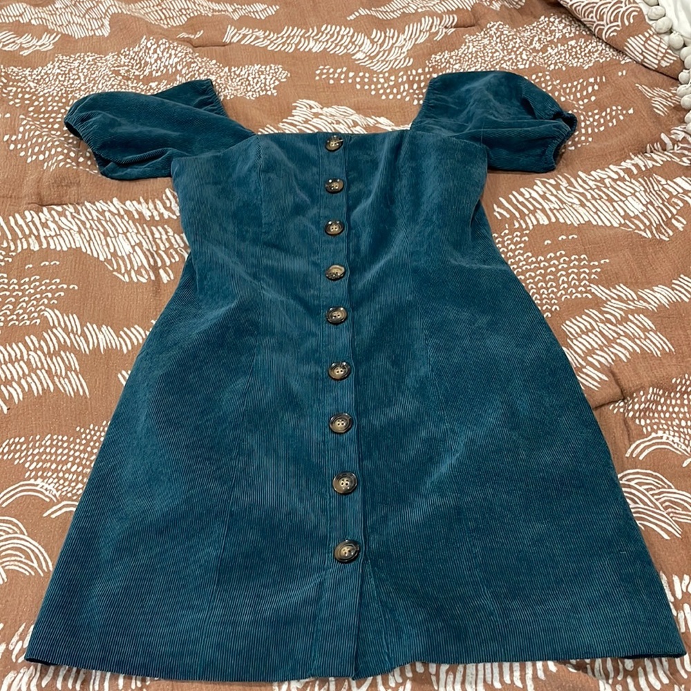 Cali blue corduroy dress